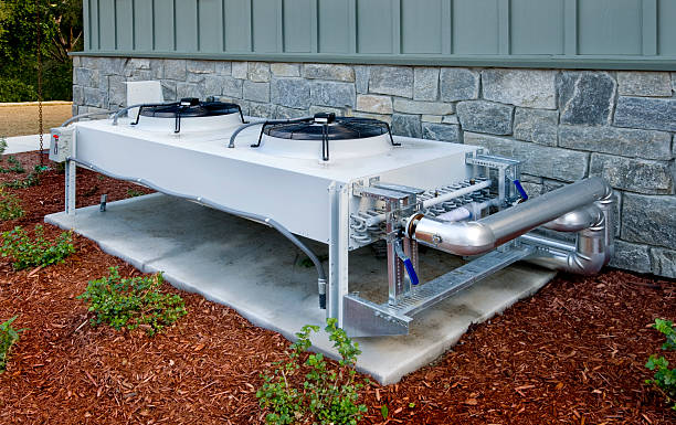 Glycol external heat exchanger for use in a hi-efficiency HVAC system.Click on any of the thumbnails below to see more images in my HVAC lightbox.
